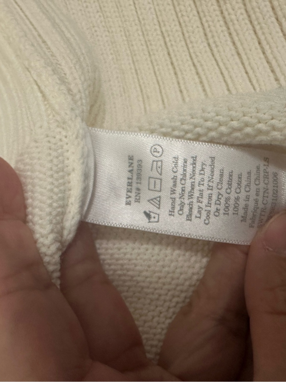 EVERLANE THE COTTON HONEYCOMB SQUARE CREW - Picture 11 of 11